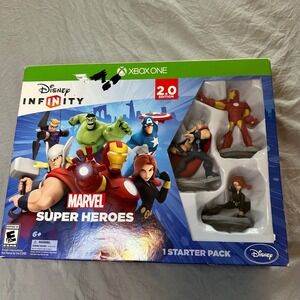 Disney Infinity 2.0 Marvel Super Heroes Starter Pack Xbox One Iron Man Thor Set